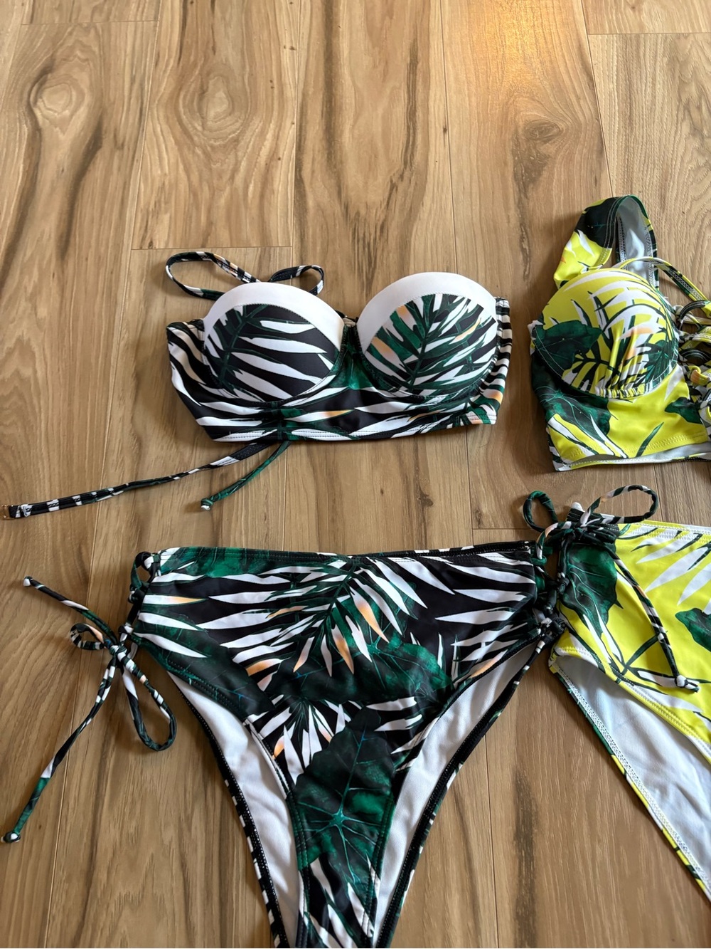Tropical Floral Bikini Bundle with Matching Cover-Up Sarong size Small - Picture 2 of 14